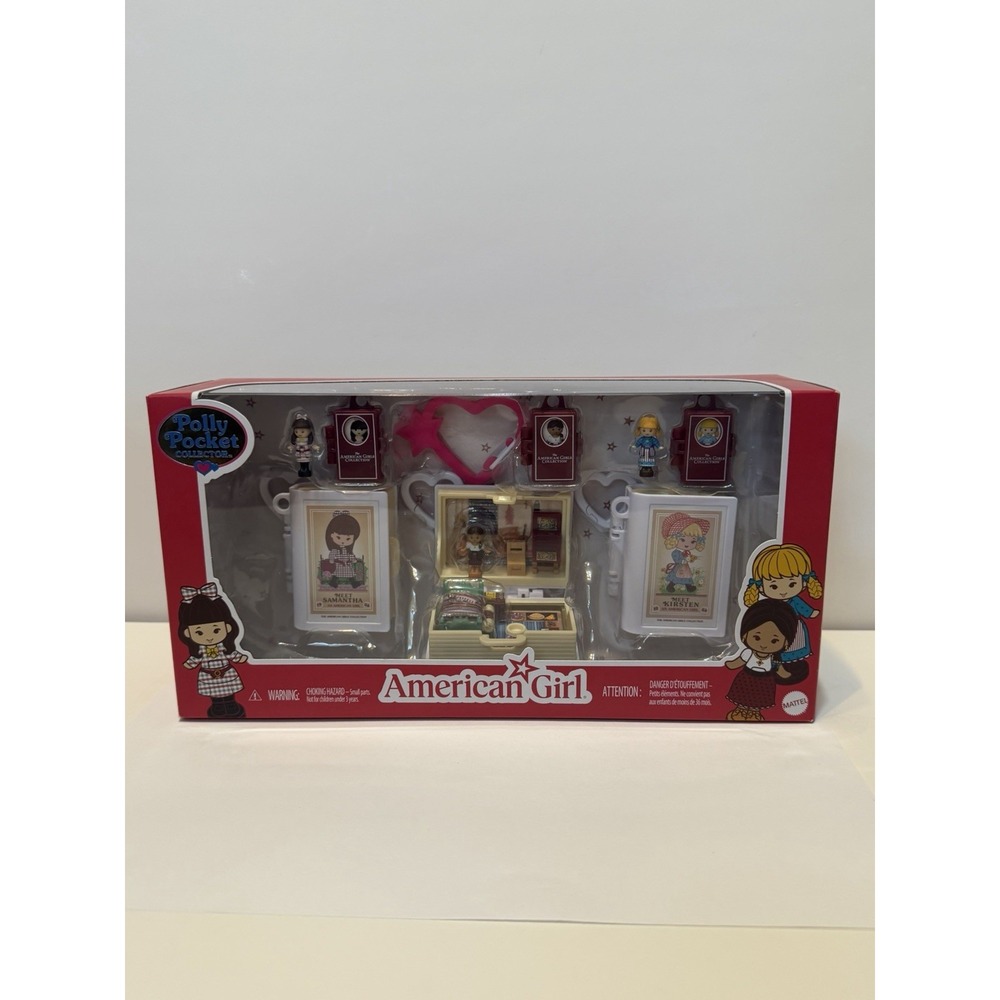 NEW Polly Pocket x American Girl® Compact 3-Pack Set 40th Anniversary Ships Now